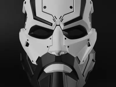 Zeus Mask Cosplay STL 3d print file 3D print model