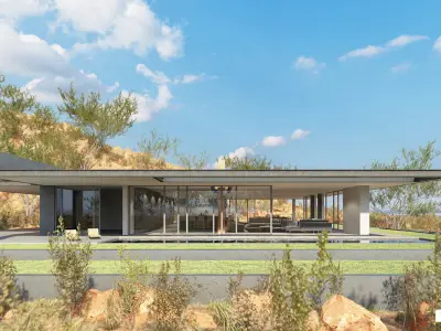 VRay - C4D scene files - House Jireh Exterior and Interior 3D model