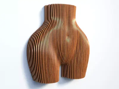 Parametric Female Body Wall Decor 3D model