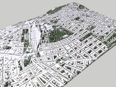 Cityscape Praha Czech Republic 3D model