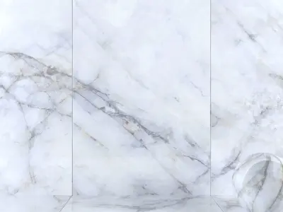 Wall Tiles Museum Crystal White 2 160x320 Set 1 Texture