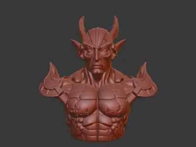 Guyver Head Bust 3D Model - STL Printable Sci-Fi Robot 3D print model