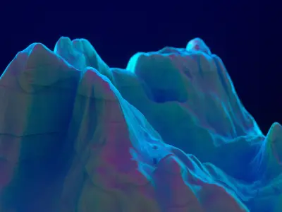 Fantasy Mountain Material Pack 3D model