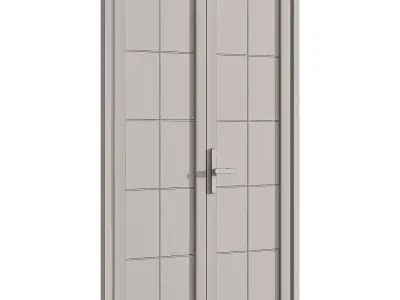Interior door 25 Low-poly 3D model