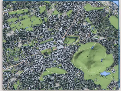 Edinburgh City Scotland 3D model