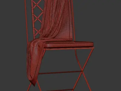 Manutti St-Tropez Chair  Low-poly 3D model