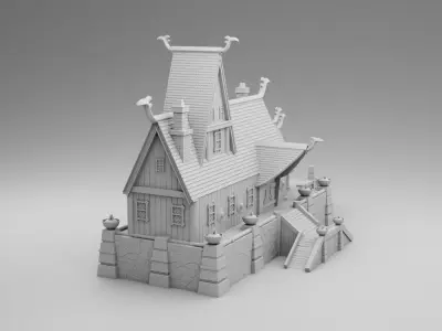 The house leader of the Vikings 3D print model