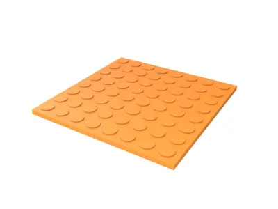 Blind Indicator Tactile Paving Tiles v1 001 Low-poly 3D model