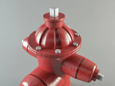 Water hydrant 3D model