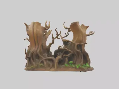 Forest Floor Roots Sculpture model 3D model