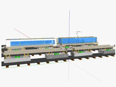 Modular train EM 3D model