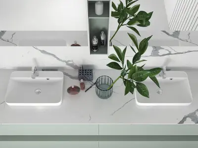Bathroom furniture collection 8 3D model