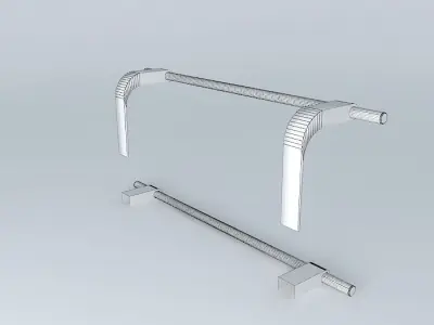 hanger bar with light Free 3D model