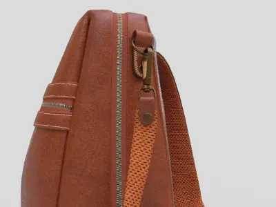 Leather bag 3D model