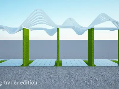 pergola- sun shade louvers 3D model