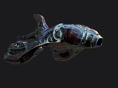 PLANET BOMBER Low-poly 3D model