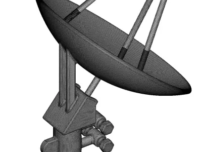 Plastic Premium Satellite Dish Toy 3D model
