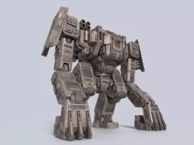 Advance Mech Low-poly 3D model purchase