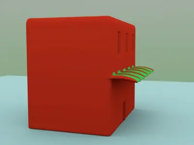 Mini Apartment Low-poly 3D model