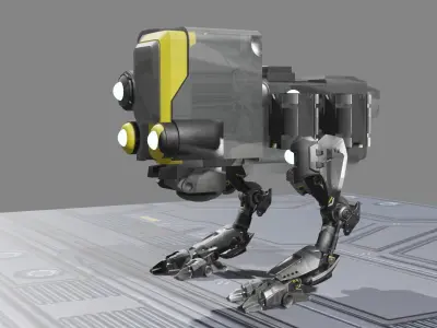 Innovatron Your Futuristic Companion Robot 3D model
