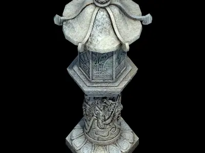 Building Components - Stone Light 064 3D model