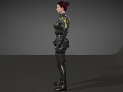  Ana de Armas Low-poly 3D model