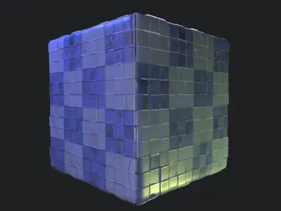 Stylized Floor Tiles Material 08 Texture