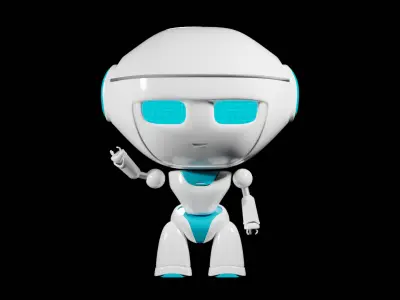 Mini Stylized Robot  3D model