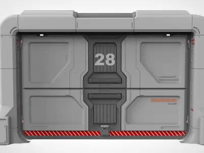 sci fi door 19 3D model