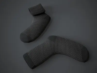 Socks two Free low-poly 3D model
