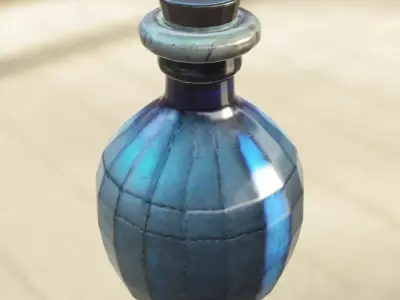 Arcane Core Vial  Magical Energy Bottle 3D model