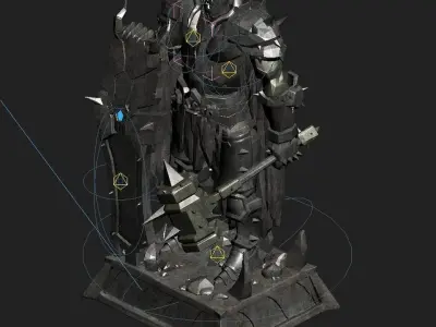 Evil Creator - Stone - Advanced Death Knight 05 3D model