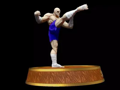 Sagat 3D print model