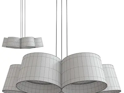 Marimba LED Pendant Low-poly 3D model