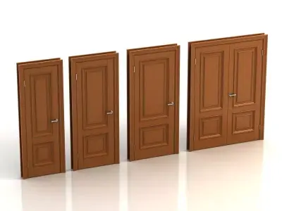 door with frame Free 3D model