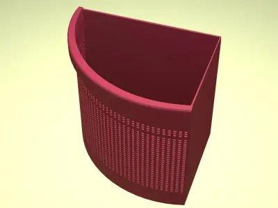 CORNER PAPER WASTE BIN 3D model
