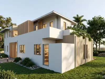 Modern Luxury House Revit BIM Model 3D model