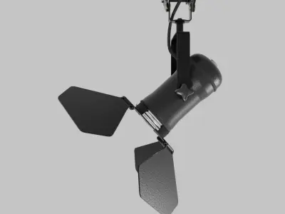 Pantograph spotlight 3D model