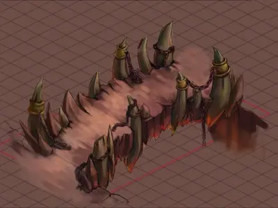 Not Zhoushan - Volcano - Stone Bridge 01 3D model