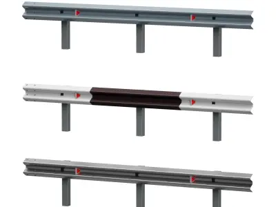 Bumper Road barrier 3D model