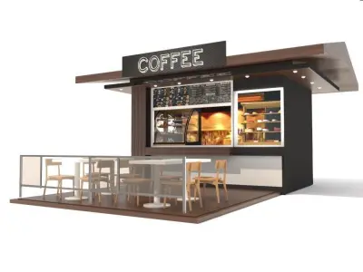 Coffee pavilion 3D model