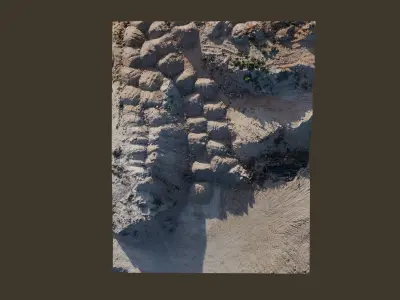 Construction Site Terrain Scan 3D model