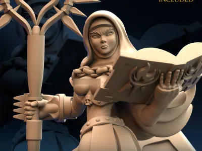 Ascended Maiden A Nude 3D print model