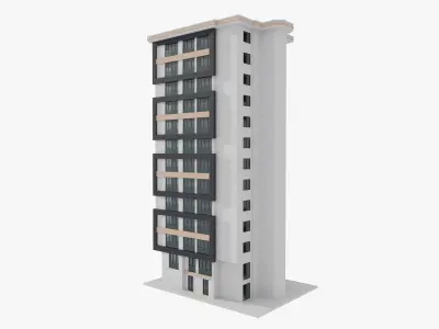 Residential Apartment Building 3 3D model