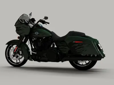 HD Road Glide American Cruise Motorcyle 3D model