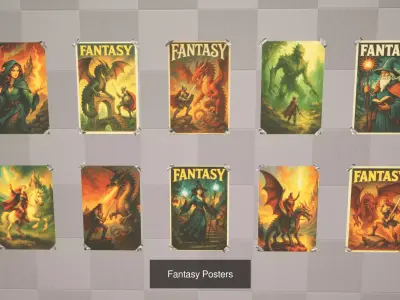 Ultimate Posters 3D Collection 10 Unique Themed Packs