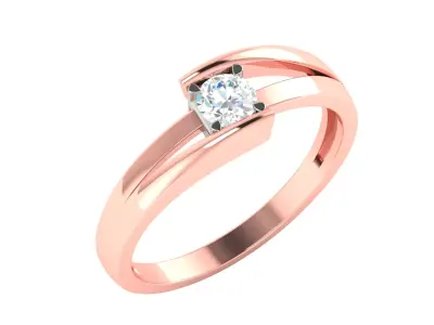 Women Ring  Render 3dm STL OBJ FBX Details 3D print model 352