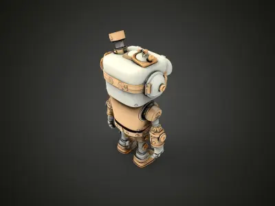 steampunk robotic 13 3D print model