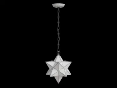 Stella Metal Pendant Low-poly 3D model