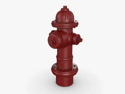 fire hydrant Low-poly 3D model